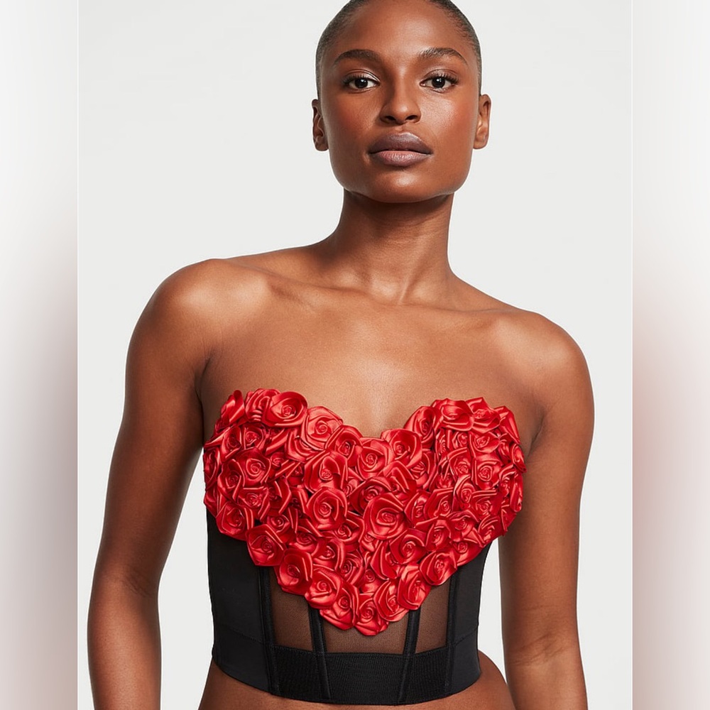Victoria’s Secret Archives Rosette Corset Top Size M NWT🌹